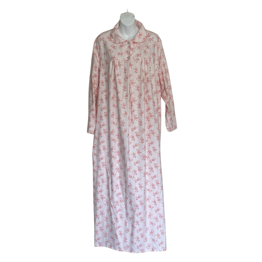 Vintage Sears Floral Pink Nightgown Size XL